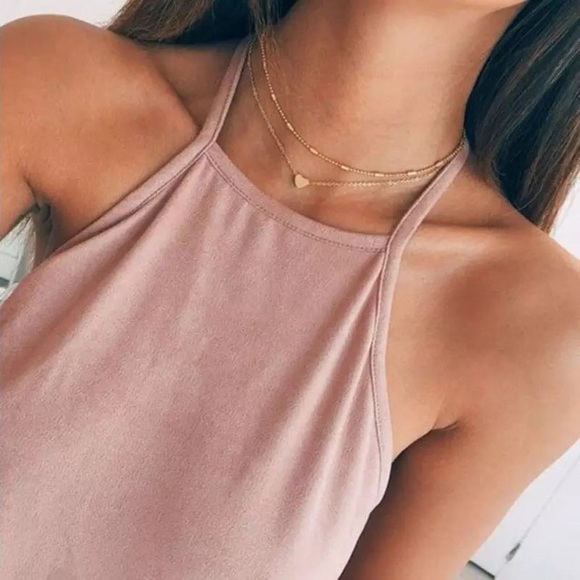 Blondie Joy Boutique Jewelry - ‼️3/$30 Boho Gold Multilayer Heart Choker Necklace